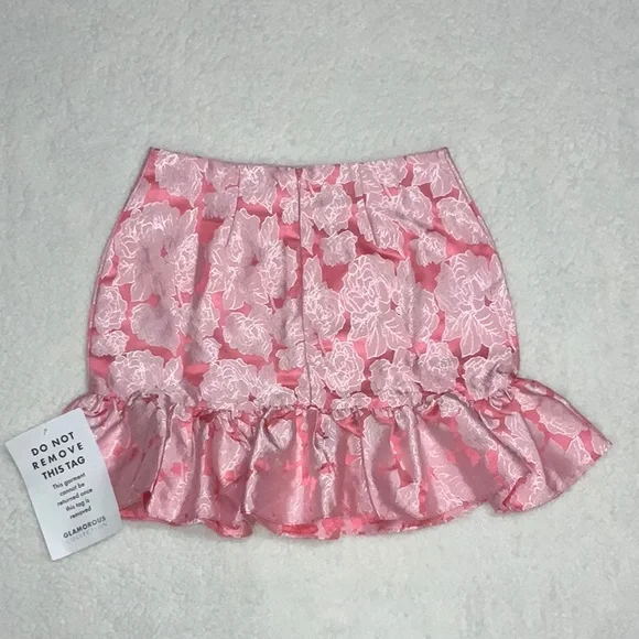 NWT Glamorous Collection Pink Floral Skirt (Size 6) - Picture 2 of 15
